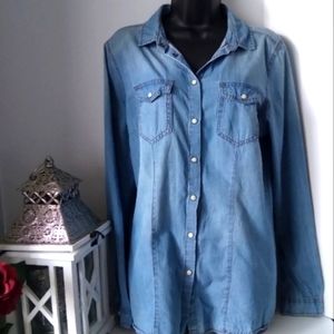 ASOS Brave Soul Denimn Buttoned Shirt